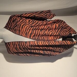 I Joah Premium Animal Print Open Front Kimono Top Cover, Size: M, NWT